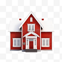 红房子正面