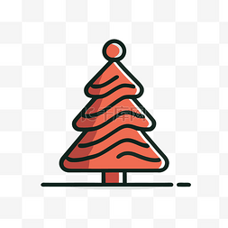 简单的圣诞树标志 向量