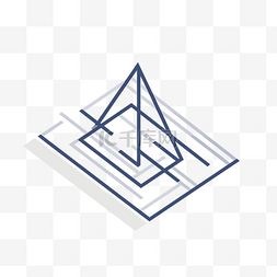 平坦地形线三角形等距符号或三角