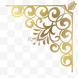 传统欧式花纹边框图片_欧式角落装饰简单花纹唯美装饰