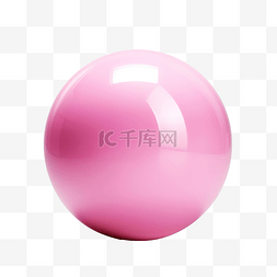 保龄球水彩图片_粉红色的保龄球