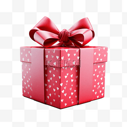 正方形形盒子图片_带蝴蝶结的情人节礼物