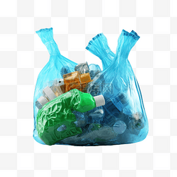 塑料袋塑料废物减少地球的概念 3D