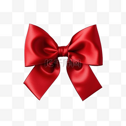 礼物盒子红色丝带图片_红色蝴蝶结除夕礼物生日圣诞节
