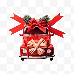 圣诞雪地车图片_红色汽车的圣诞作文
