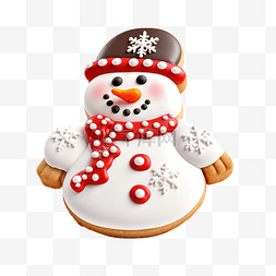 圣诞饼干雪人