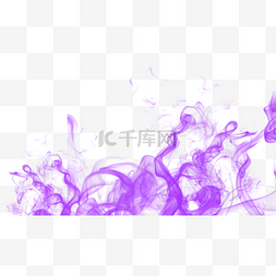 烟雾飘渺抽象紫色环绕