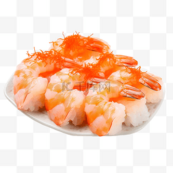 海藻图片_虾寿司 Ebi 日本料理 亚洲美味佳肴