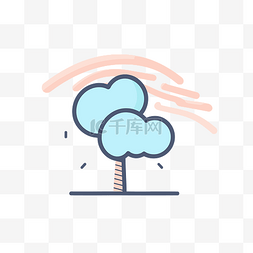阿里云盘icon图片_云与树图标 向量