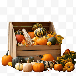 蔬菜篮子里图片_乡村风格花园的秋季装饰