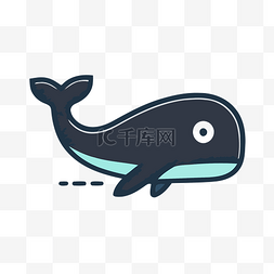 设计矢量图标图片_鲸鱼应用程序徽标矢量图