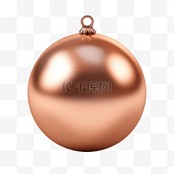 金属铜色图片_金属铜圣诞球