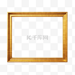 一幅图案图片_金色矩形金框豪华框架促销横幅广