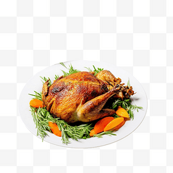 一盘包子图片_感恩节餐桌上的烤火鸡和蔬菜南瓜