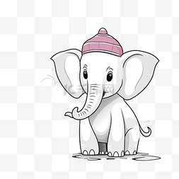 用素材图片_用可爱的大象复制图片儿童游戏和