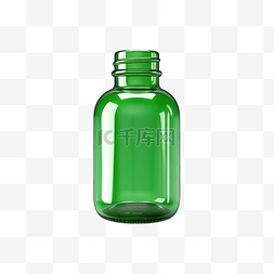 绿色药瓶3D建模
