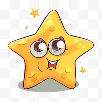 大眼睛装饰图片素材_明星剪贴画可爱的卡通明星大眼睛和小微笑 向量