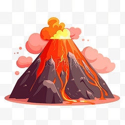 火杀你喷发图片_简单的火山 向量