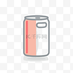 一罐能量饮料的图标 向量