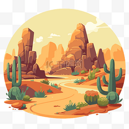 沙漠山岩石图片_沙漠背景 向量