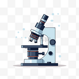 顯微鏡图片_最小风格的显微镜插图