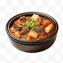 韩式辣白菜拌饭图片_排骨汤是一种韩式牛肋骨汤
