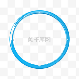 圆圈蓝色框