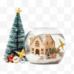 复古黄图片_圣诞节和玩具以及木质表面上的玻