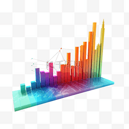 条形图图片_3d 最小数据分析飙升的财务加强货