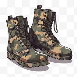 军标识矢量素材图片_軍靴