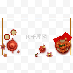 边框传统文化图片_农历新年春节边框传统文化