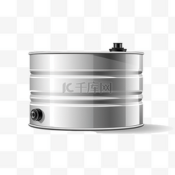最小风格的石油插图金属罐