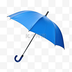 蓝色伞隔离