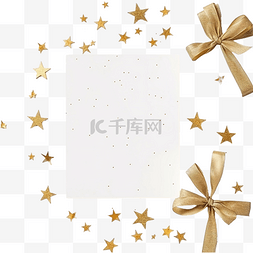 装饰空白纸图片_带有金色节日装饰丝带的圣诞画布