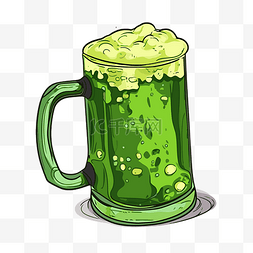 綠色啤酒 向量