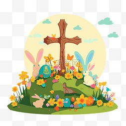 复活节周日免费 向量