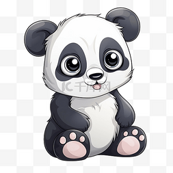 卡通熊大熊猫图片_卡通可爱大熊猫动物
