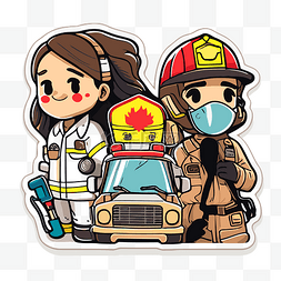 加拿大消防员 向量