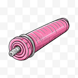 粉红色标记粉笔线条艺术