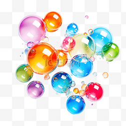 五顏六色的肥皂泡