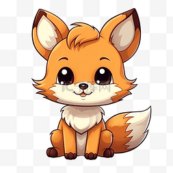 卡通的狐狸图片_卡通可爱狐狸动物
