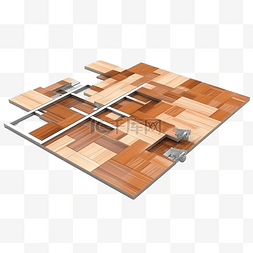固定图片_木地板安装固定镶木地板在地板上