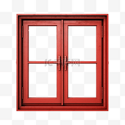 红色木窗隔离