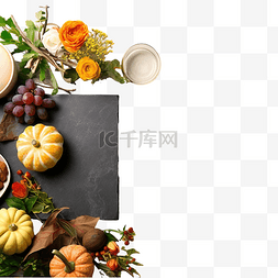 乡村石板图片_秋季乡村餐桌感恩节或秋季收获桌