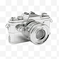 相机设备的 3d 插图