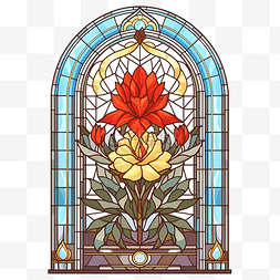 装饰品花图片_教堂玻璃窗染色马赛克天主教框架