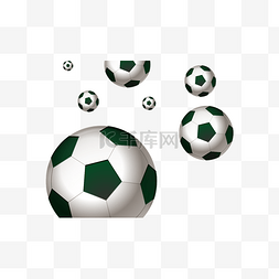 足球队卡通图片_足球运动横图许多足球
