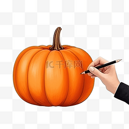 用铅笔画的手图片_画一个年轻女孩手在桌子后面用橙