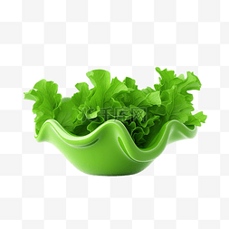 蔬菜沙拉碗图片_卡通绿色沙拉碗ai生成
