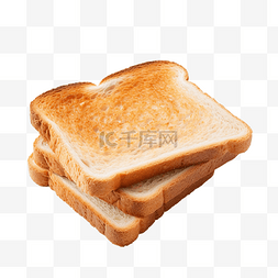 面包面粉图片_用于吐司或三明治的烤小麦面包